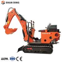 Agricultural machinery 0.8t small garden household China mini excavator OEM with small bucket price